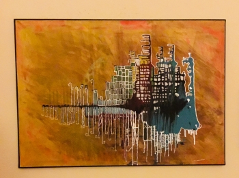 Arena Acryl on Canvas 100 x 70 cm