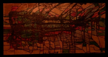 Golden Dream Acryl on Canvas 100 x 50 cm